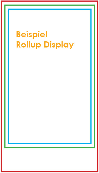 Rollup Display Datenanlieferung Großformatdruck Digitaldruck